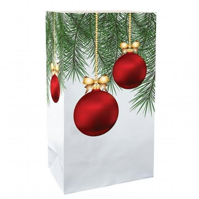 Lumabase 49124 Christmas Ornament Luminaria Bags - 24 Count