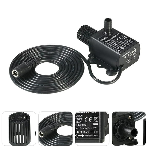 LULULION Back to School Self-Priming Miniature Water Pump 12V Miniature DC Brushless Water Pump Black Magnet 1 Pcs