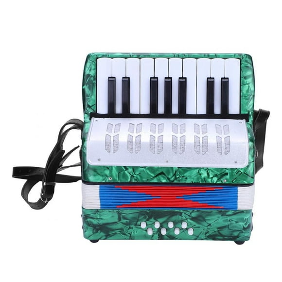 Herwey 17 Key 8 Bass Piano Accordion Musical Instrument for Beginners Students,Bass Piano, Beginner Accordion