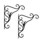 thumbnail image 1 of Yuarrent 2 piezas de soportes de cesta colgante de Metal para interior y exterior, colgador de flores para plantas de jardín, gancho de Jardín y Patio Bladeren, 1 of 6
