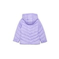 thumbnail image 2 of Pink Platinum Girls Solid Quilted Puffer Coat with Hood, Sizes 4-16, 2 of 3