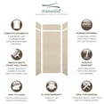 thumbnail image 4 of Transolid Swkx36368412 Saramar 36" W X 36" D X 96" H Six Panel Shower Wall Kit - Cashew, 4 of 5