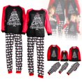 thumbnail image 2 of Pyjamas de Noël Amples pour la Famille à Manches Longues Col Rond Vêtements de Nuit Mode Décontractée Ensemble de Vêtements de Maison, 2 of 3