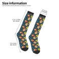 thumbnail image 2 of Pofeuu Blue Floral Print Stockings, Adult Running Hiking Socks for Youth and Adult, 2 of 6