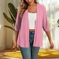 thumbnail image 2 of fatyb Women's 3/4 Sleeve Cardigan Lightweight Open Front Cardigans for Women Casual Loose Soft Cover Up, 2 of 4
