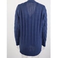 thumbnail image 4 of MPWEGNP Womens Sweater Boho Patchwork Cardigan Long Sleeve Open Front Knit Pockets Sweaters Coat Navy M, 4 of 7