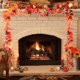 thumbnail image 2 of HWRETIE Outdoor Artificial Leaf Vines Simulated Maple Leaf Vines Leaves Thanksgiving Festival Decoration Room Living Room Scene Layout Simulated Vines Home Decor, 2 of 6