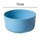 thumbnail image 1 of Nvzi Cuenco de plástico azul con forma de paja de trigo - 5 piezas, 10,9 cm - resistente, ecológico, ligero, apilable, de alta calidad. Ideal para ensaladas, fideos y sopas. Perfecto para acampar., 1 of 5