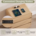 thumbnail image 3 of Hommpa Modern 3 drawers Nightstand with Charging Station for Bedroom, 3 of 9
