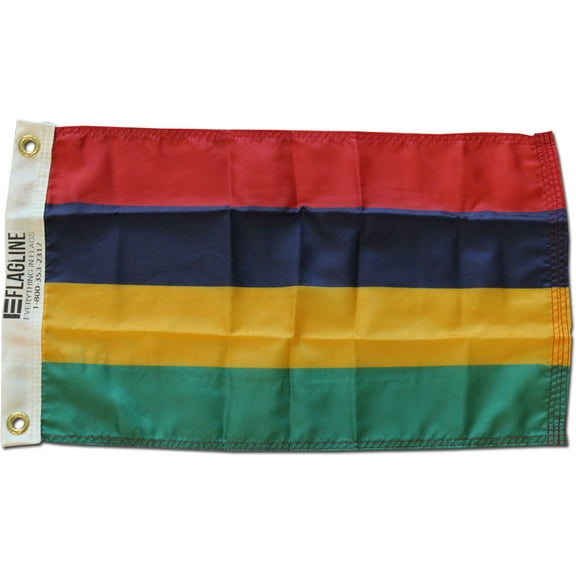 Mauritius - 12"X18" Nylon Flag