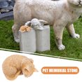 thumbnail image 4 of OULII Statue de Chat en Résine Orange Compagnon pour Propriétaires d'Animaux en PCS Extérieurs, 4 of 8
