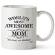 thumbnail image 1 of Taza de café de cerámica con la más impresionante mamá del mundo, 350 ml de capacidad, 1 of 2
