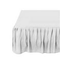 thumbnail image 2 of 17 Inch Tailored Drop Ruffled/Gathered Easy Fit Bed Skirt (Short Queen Size, Solid White) 700 Thread Count 100% Cotton Dust Ruffle - By The Great American Store, 2 of 5