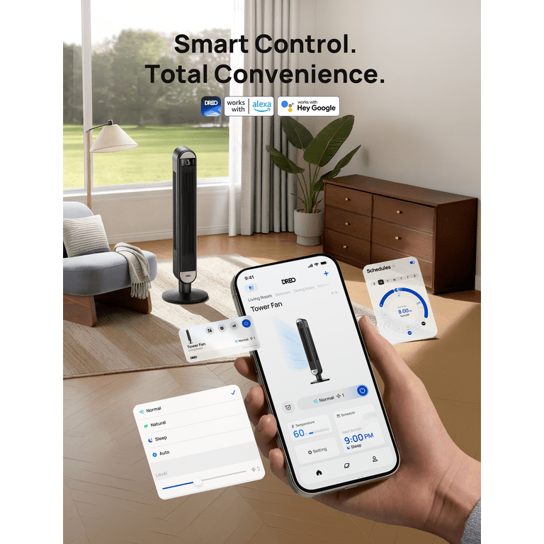 Dreo 42 Inch Smart Tower Fan with WiFi Voice Control photo 4