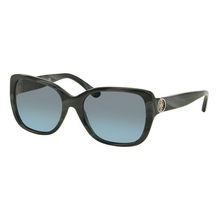 TORY BURCH Sunglasses TY 7086 15318F Dark Blue Grey Horn 55MM