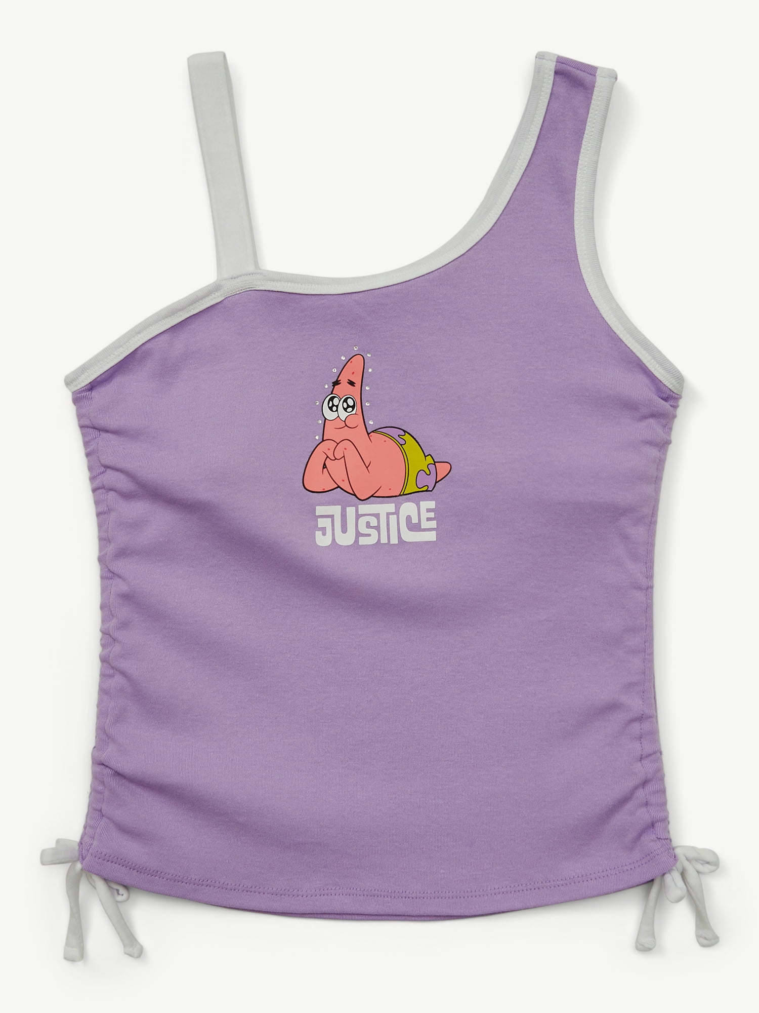 SpongeBob X Justice Girls One Shoulder Tank, Sizes XS - XLP