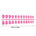 thumbnail image 2 of 24x Solid Small Round Head Coffin False Nails Removable Neat DIY Exquisite Personality for Manicure Lovers Type15, 2 of 6