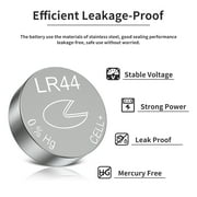 PKCELL 30 Pack LR44 AG13 357 303 SR44 Battery 1.5V Button Cell Batteries