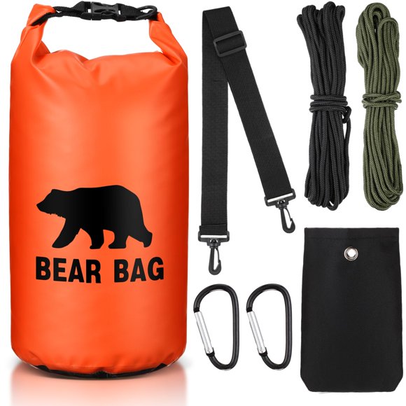 Bolsa para comida de oso Foilswirl ultraligera para camping 20L naranja
