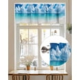 thumbnail image 7 of Ocean Beach Valances for Windows Summer Nature Sea Sky Cloud Scenery Valance Rod Pocket Light Filtering Short Window Treatments Curtains for Kitchen Bathroom Living Room Bedroom, 60 x 18 Inch, 7 of 7