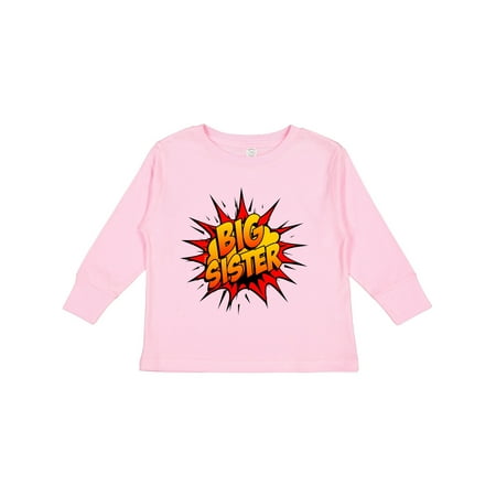 

Inktastic Big Sister Super Hero Gift Toddler Toddler Girl Long Sleeve T-Shirt