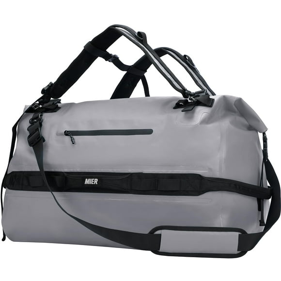 Bolsa de viaje MIER Waterproof Rolltop Dry 80L gris