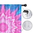 thumbnail image 4 of Blackout Kids Curtains,Pink Tie Dye Lotus Pattern Childrens Insulated Curtains Set Of 2,Bedroom Essentials,Toddler Room Decor 52"x63", 4 of 5