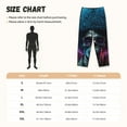 thumbnail image 3 of Fotbe Punk Style Blue Haired Skull Pantalones de Pijama para Mujer, Pantalones de Dormir, Pantalones Pj con Cordón y Bolsillos-Medium, 3 of 6