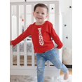 thumbnail image 3 of Tstars Boys Unisex Hearts Tie Valentine's Day Long Sleeve T Shirt, 3 of 6