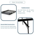 thumbnail image 4 of ViscoLogic Cadre de Lit Pliable en Métal, Cadre de Lit Plateforme, Base de Matelas, 14 Pouces de Hauteur, Outil Free Assembly, Espace de Rangement sous le Lit, Noir, 4 of 5