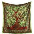 thumbnail image 4 of Popular Handicrafts Tapestry Wall Hanging Tree of Life Hippie Mandala Bohemian Hippy Kaleidoscopic Intricate Floral Design Indian Tapestries Bedspread, 4 of 8