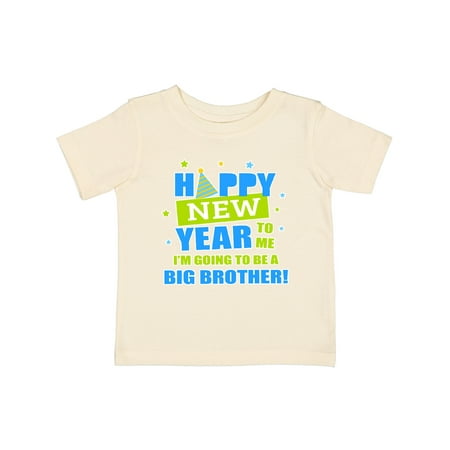 

Inktastic Happy New Year to Me Im Going to Be a Big Brother Gift Baby Boy T-Shirt