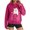 01 Hot Pink, variant on Women's Funny 3D Printed Hoodies Sweatshirts Pullover Loose Long Sleeve Tops Cute Cat Graphic Tees with Pocket