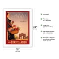 thumbnail image 2 of Paris France via Lockheed Constellation (Connie) Airplane - Vintage Airline Travel Poster by Maximus c.1950s - Bamboo Fine Art 290gsm Paper Print (Unframed) 18x24in, 2 of 4