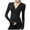 Black, variant on Women's Yoga Hoodies Lightweight Stretchy Workout Coats Full Zip Running Track Jacket with Thumb Holes