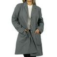 thumbnail image 4 of Panda Uniform by HeedFit 36" Notch Collar Women’s Lab Coat – 6XL Grey, 4 of 7