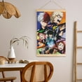 thumbnail image 5 of My Hero Academia Wooden Shaft Hanging Poster Home Decor Poster Wall Art Painting For Living Room Bedroom 12"X18", 5 of 7