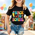 thumbnail image 2 of Back To School Graphic Tee For Girls Short Sleeve Crewneck Top Ideal For First Day And Activities, 2 of 4