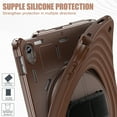 thumbnail image 5 of Allytechgroup for iPad (A16) 11th Generation 11 Inch 2025 Case, iPad 10th Generation 10.9 inch 2022 Case, 360 Rotating Hand Strap & Shoulder Strap & kickstand Shockproof Back Cover Case, Chocolate, 5 of 10