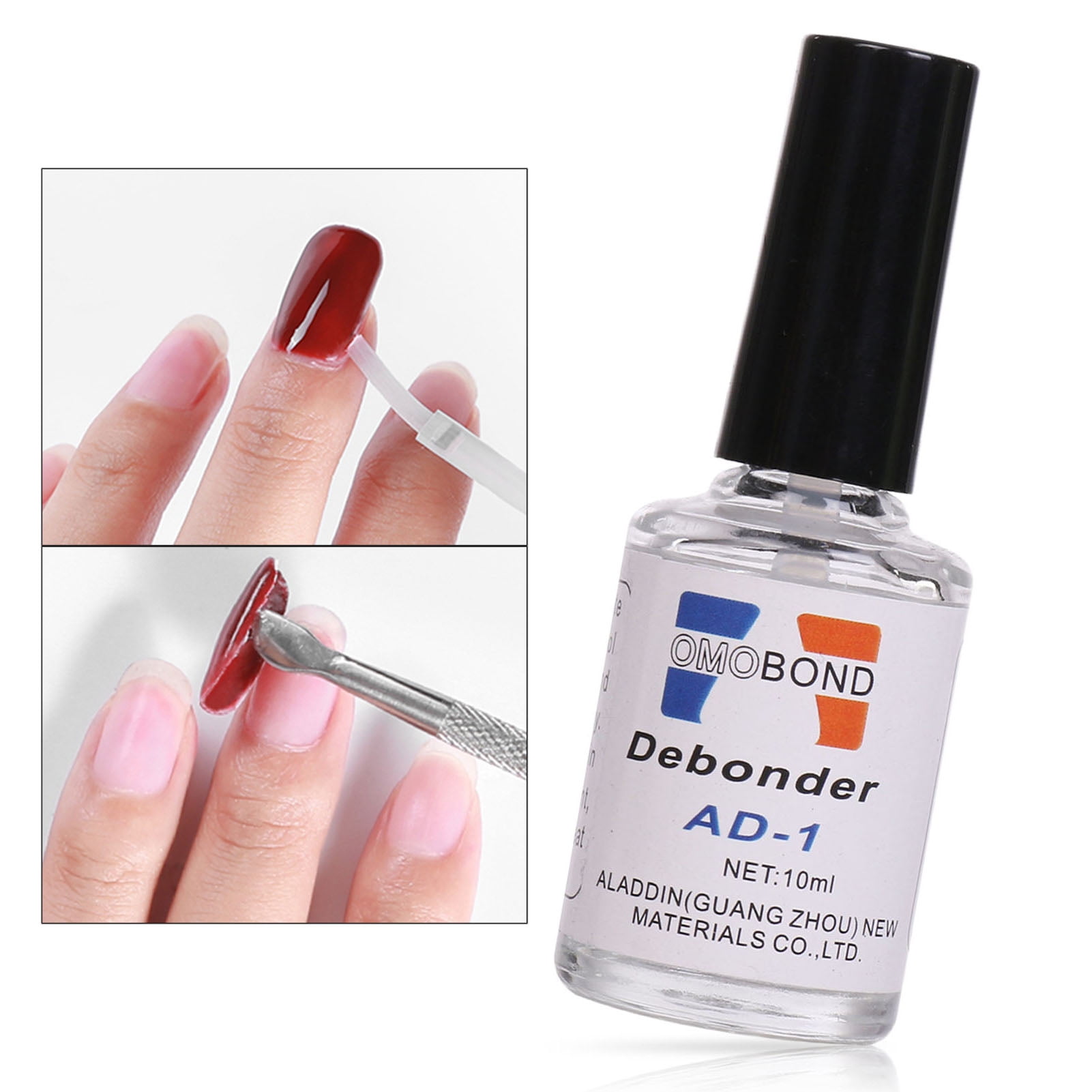 qianli 10ML Nail Remover Glue Wide Application Harmless with Brush Powerful  Debonding Anti Gelling Agent for Fake Fingernails 