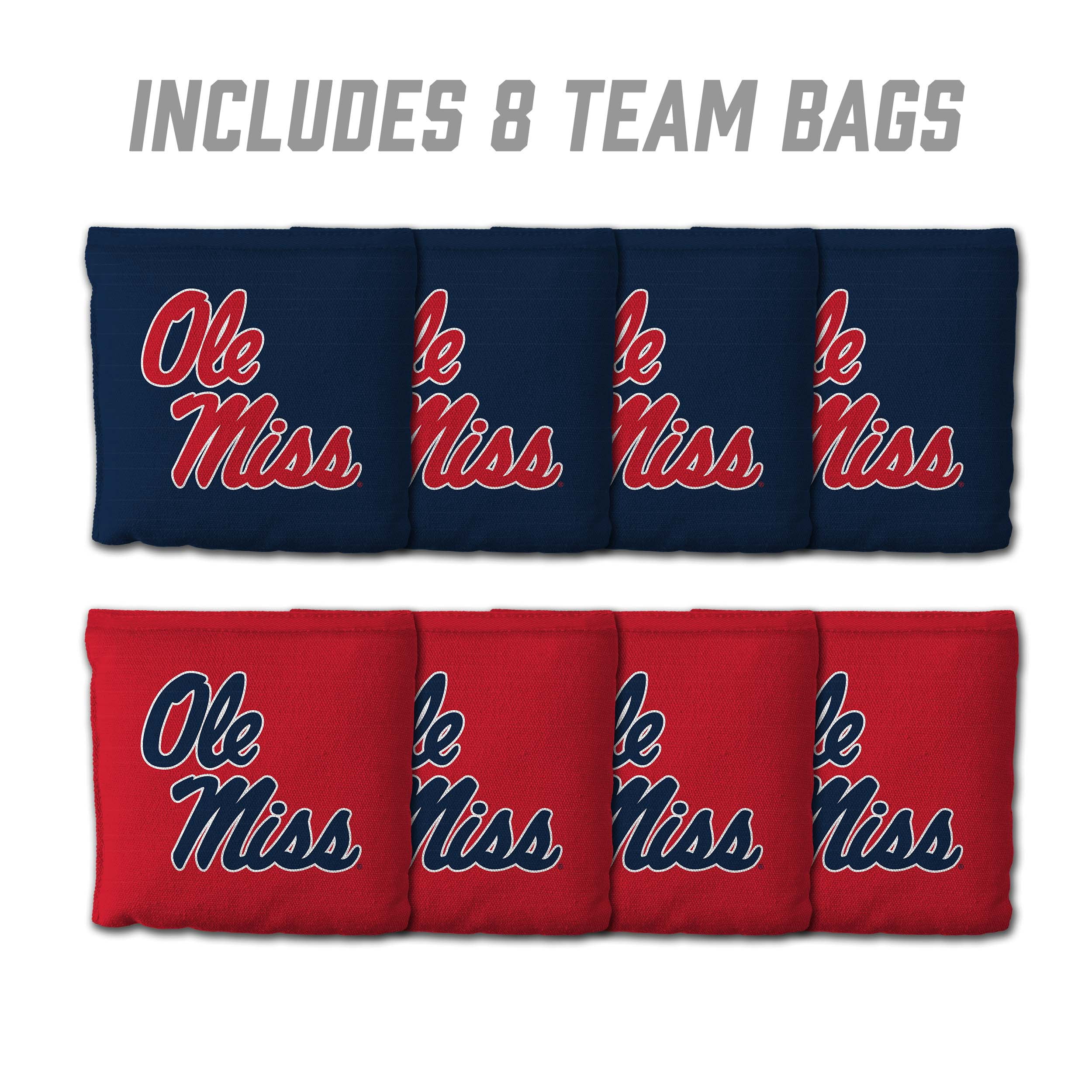 Mississippi Rebels 8pk Licensed Cornhole Bags