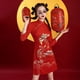 thumbnail image 1 of Vestido chino Vintage para mujer, dragón antiguo de Shanghai y Fénix, Qipao elegante, cosplay de Halloween, cuello Cheongsam, Sexy, 1 of 5