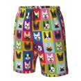 thumbnail image 4 of Fotbe Colorful Bulldog Trajes de Baño Estampados para Hombre, Shorts de Verano de Secado Rápido, Ropa de Playa, Bañadores-Medium, 4 of 6