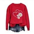 thumbnail image 2 of Xuyuer Valentine's Sweatshirt for Women Cute Love Heart Shirts Casual Long Sleeve Valentine Tshirt Clothes Tops, 2 of 8