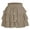 Khaki., variant on HBGVBA Women's Mini Skirts,Ruffle Floral Skirts,Solid Color Lace Elastic Waist Up 3 Layer Cake Skort Summer Skirts