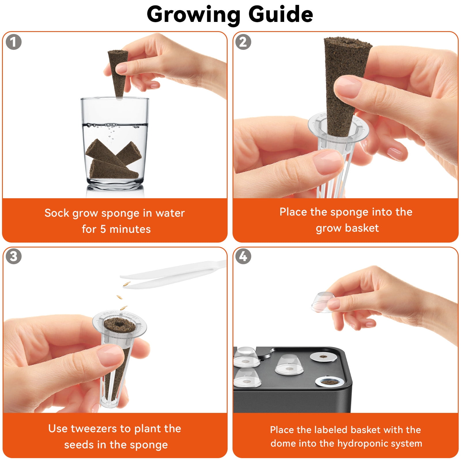 QUIVY Lettuce Seed Pod Kit for AeroGarden, Ahopegarden, iDOO Indoor Hydroponics, Includes 400+ Lettuce Seeds,16 pods