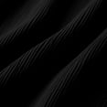 thumbnail image 4 of Women's Crew Neck Bell Sleeve Maxi Dress, Solid Loose Straight Mid Waist Floor-Length Casual Vacation Dress Black M(M), 4 of 5