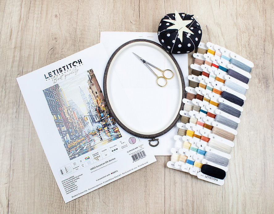 Letistitch Sunset on 5th Avenue Counted Cross-Stitch Kit