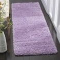 thumbnail image 3 of SAFAVIEH Laguna Neven Plush Solid Shag Runner Rug, Lilac, 2'3" x 8', 3 of 3