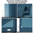thumbnail image 3 of HPD Half Price Drapes Story Blue Grommet Faux Linen Room Darkening Curtains for Bedroom & Living Room Curtains (1 Panel), Door & Window Curtains 108 inches long, Grommet curtains & drapes, 50W X 108L, 3 of 9
